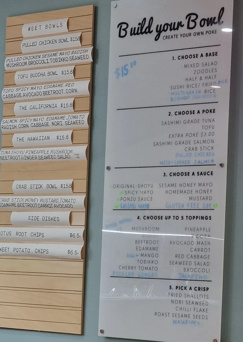 Menu, Pokelicious
