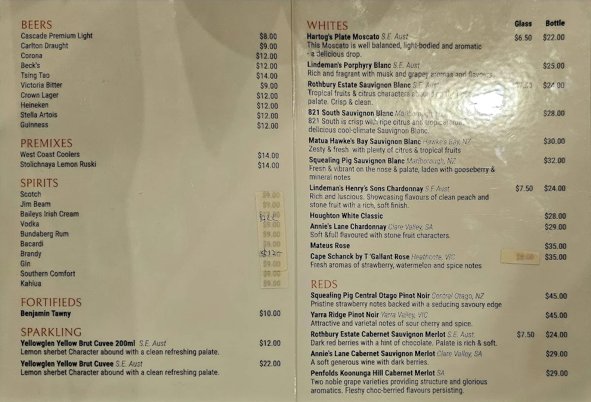 Menu, Peking City