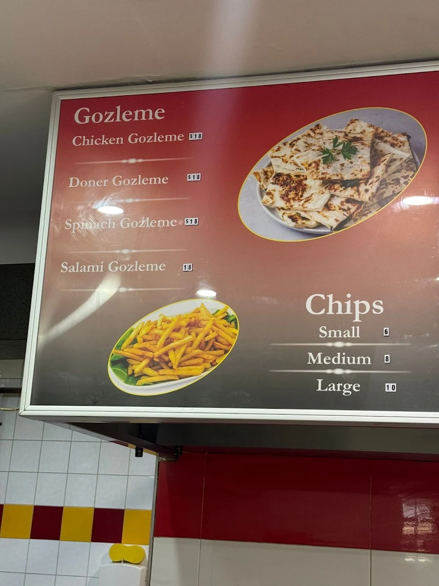 Menu, Turkish Kitchen (AFG)