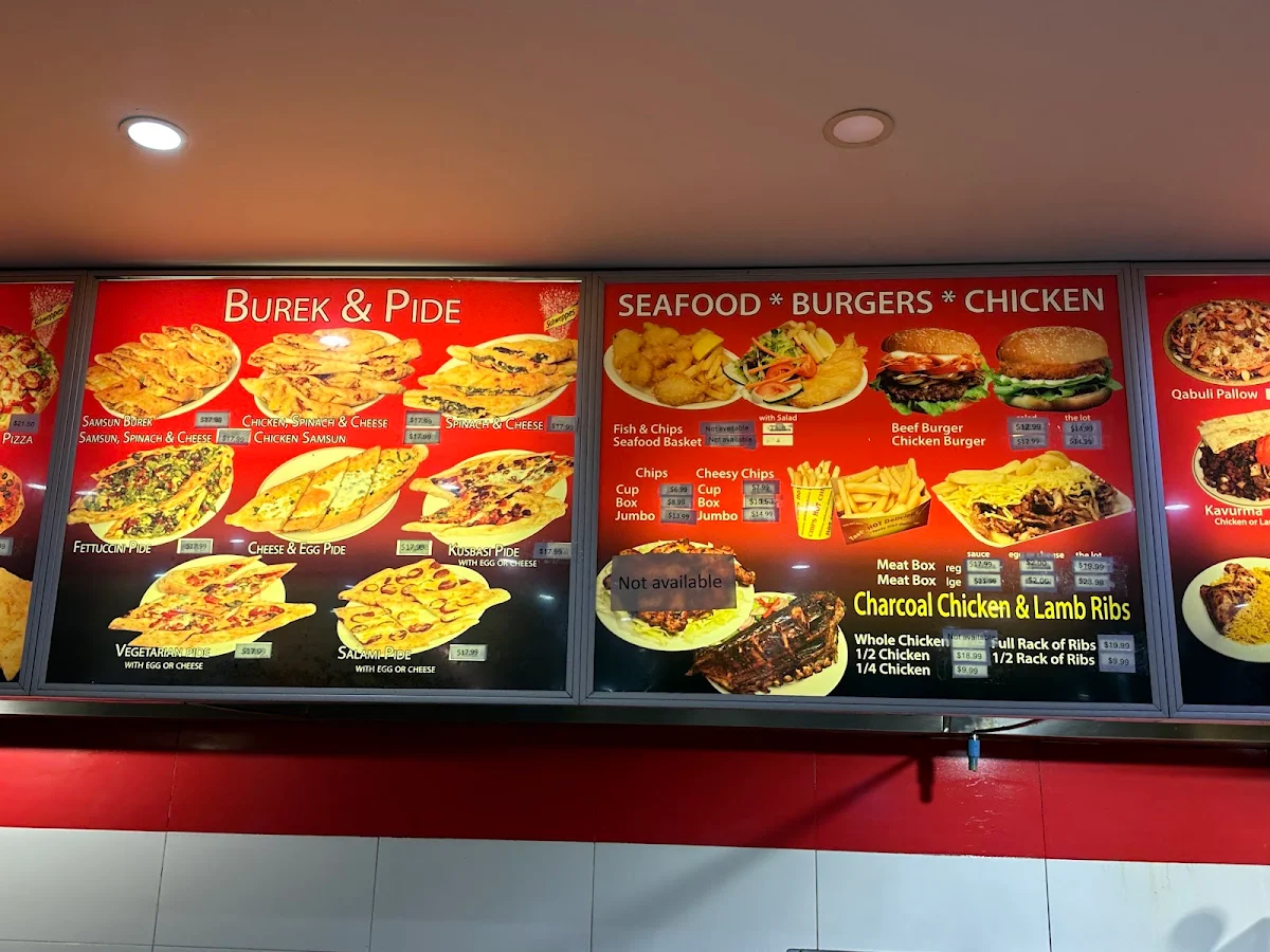 Menu, Turkish Kitchen (AFG)