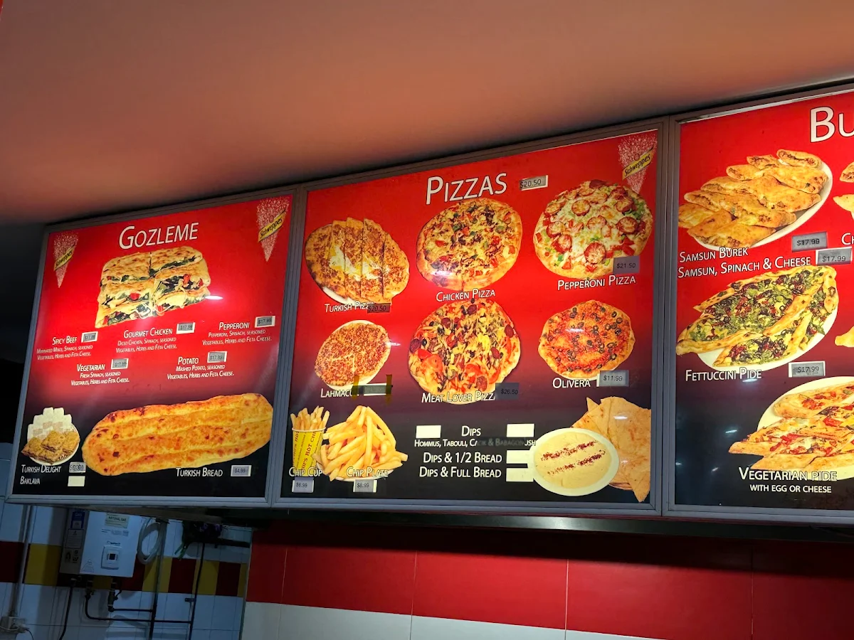 Menu, Turkish Kitchen (AFG)
