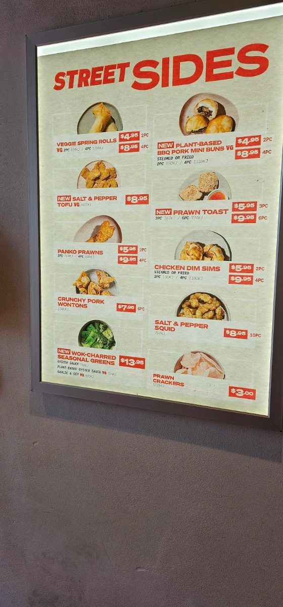 Menu, Noodle Box Caroline Springs
