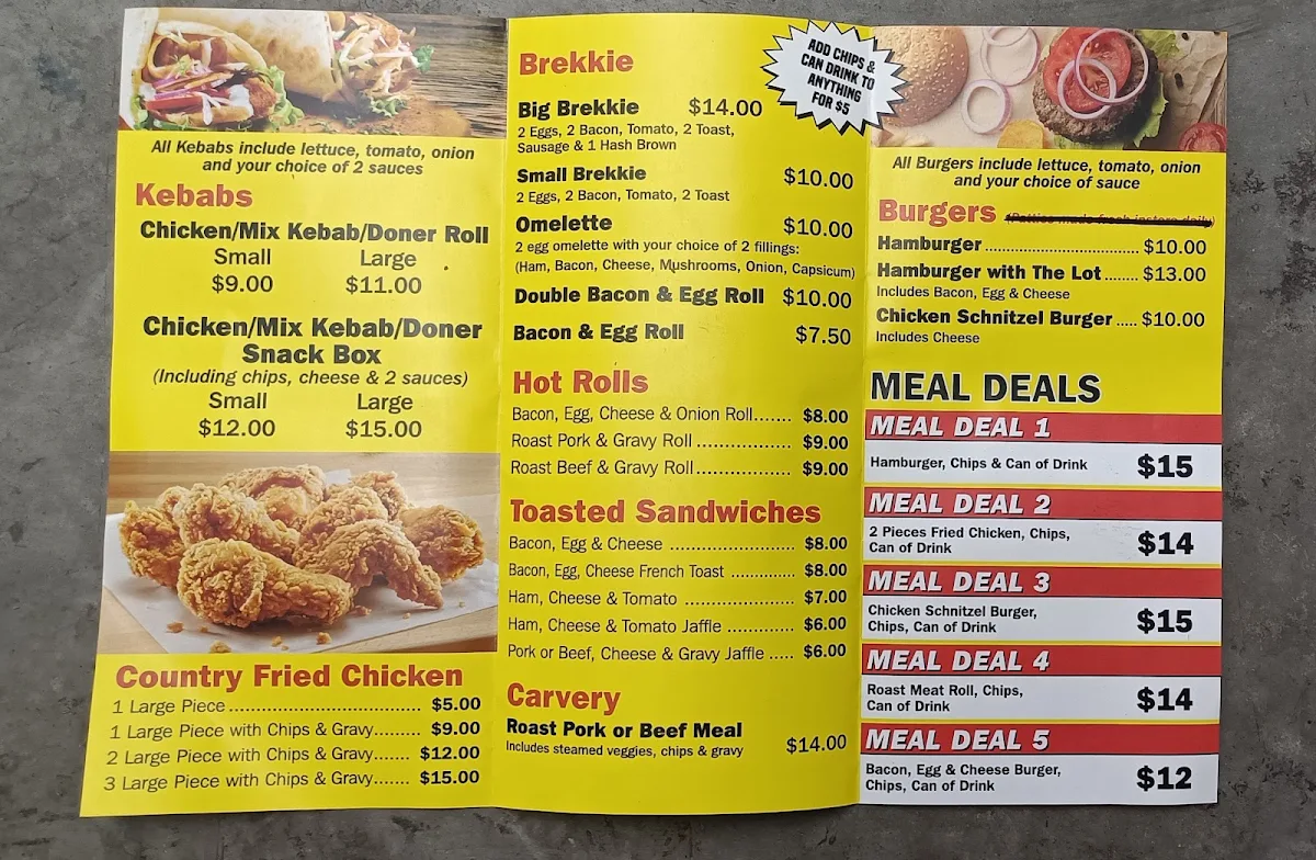 Menu, Yatala Kebab(Pizza)