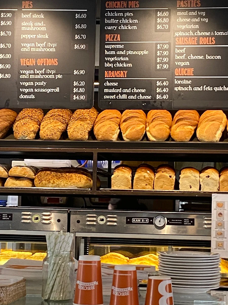 Menu, Beck's Bakehouse