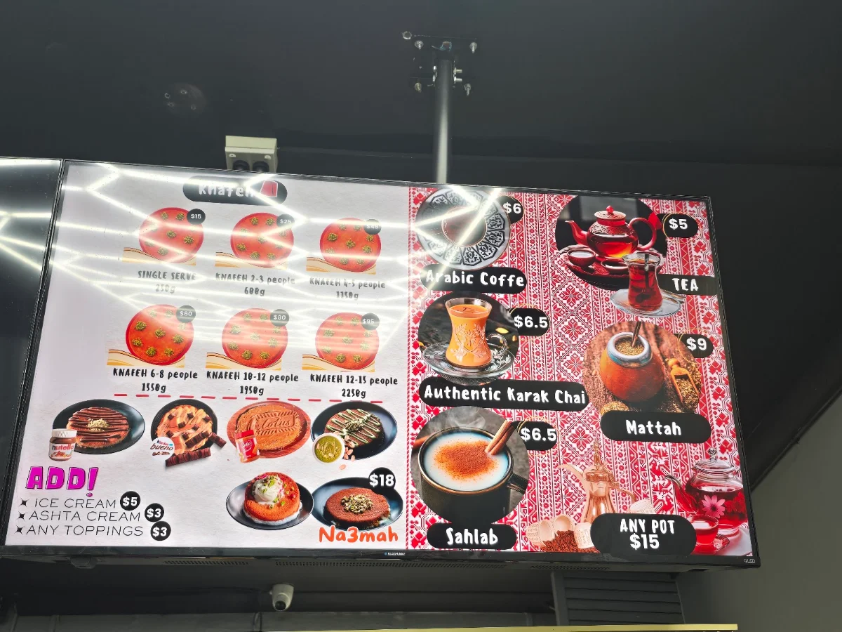 Menu, ALBAIK SWEET & CAFE