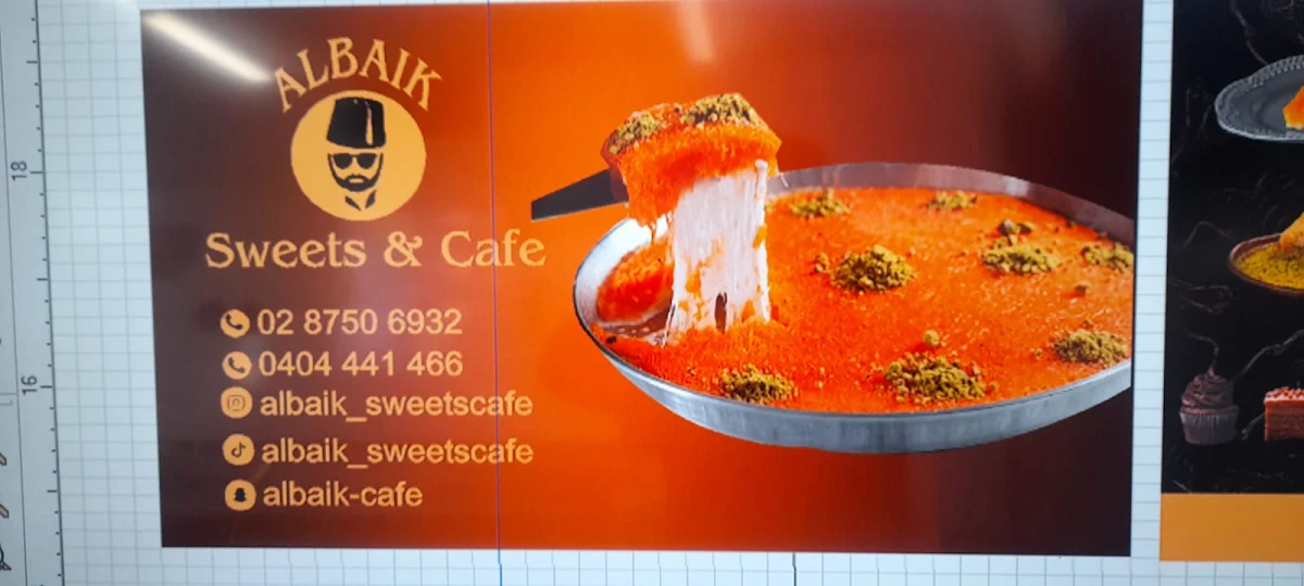 Menu, ALBAIK SWEET & CAFE