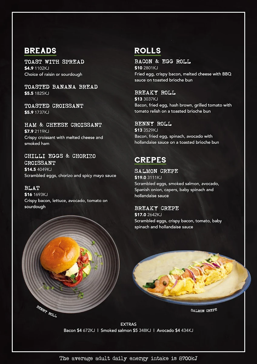 Menu, Oliver Brown