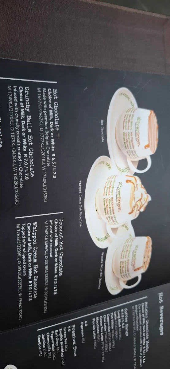 Menu, Oliver Brown