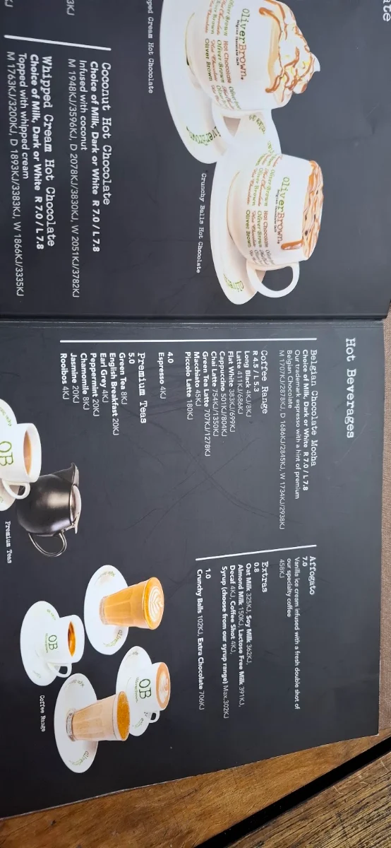 Menu, Oliver Brown