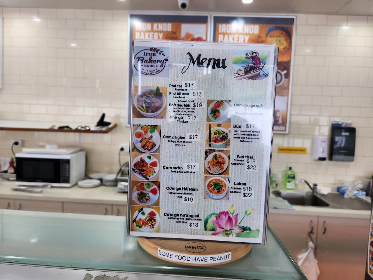 Menu, Iron Knob Bakery & Deli