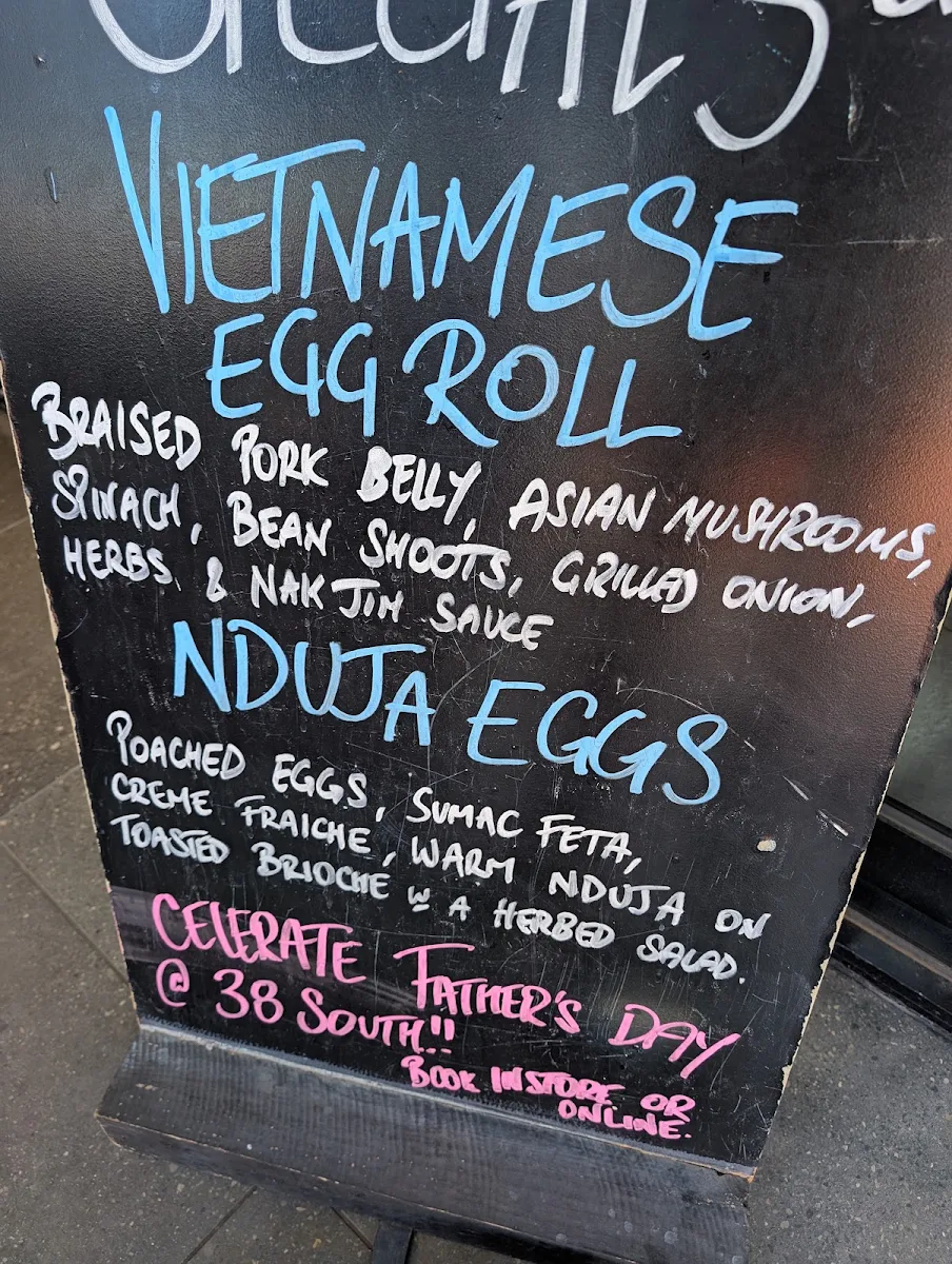 Menu, 38 South