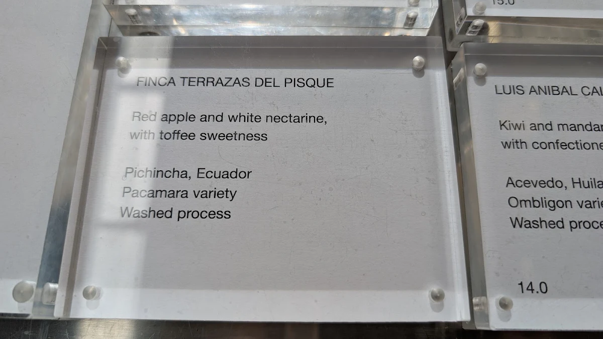 Menu, BENCH COFFEE CO. Roastery