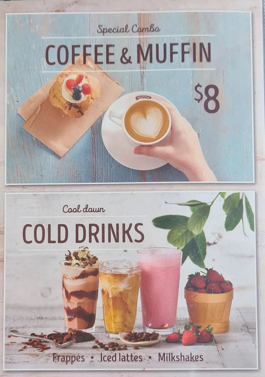 Menu, Muffin Break