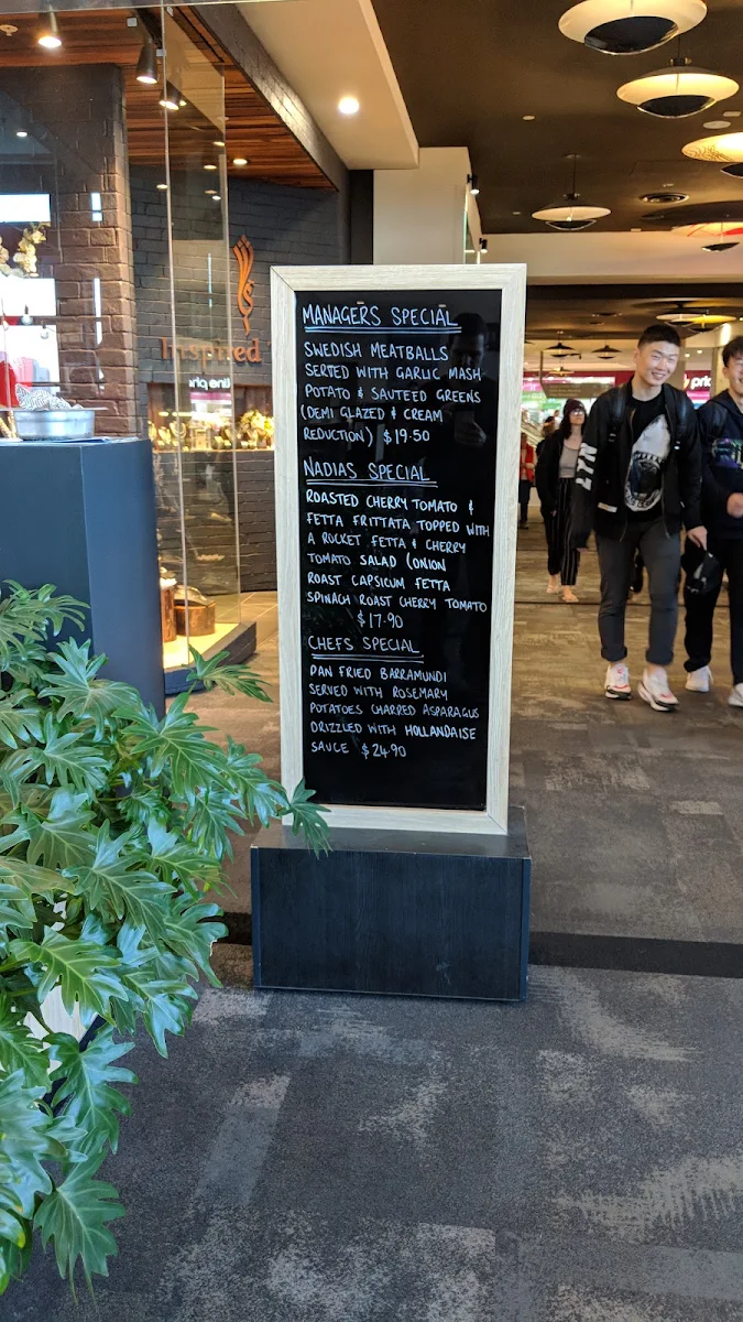 Menu, Nardia's Kitchen Wollongong