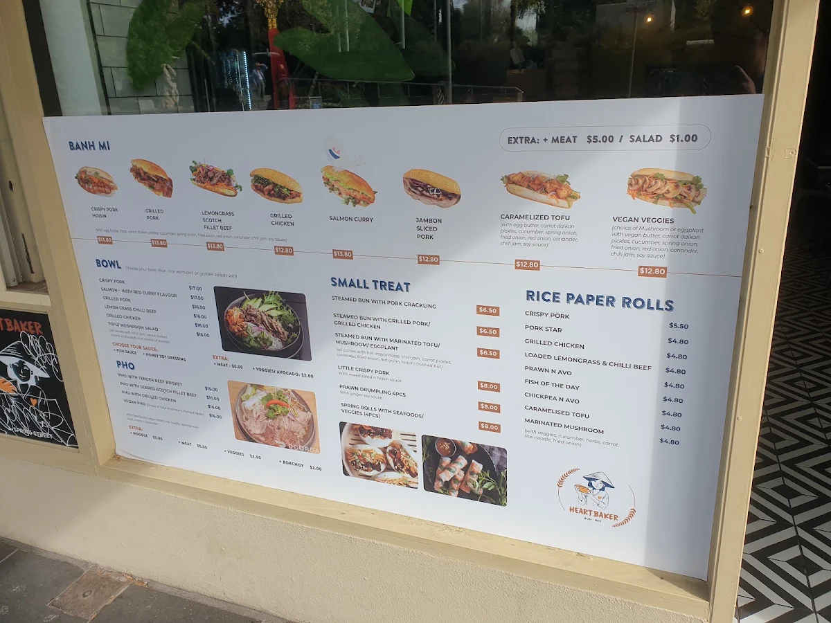 Menu, HeartBakers Bun Mee