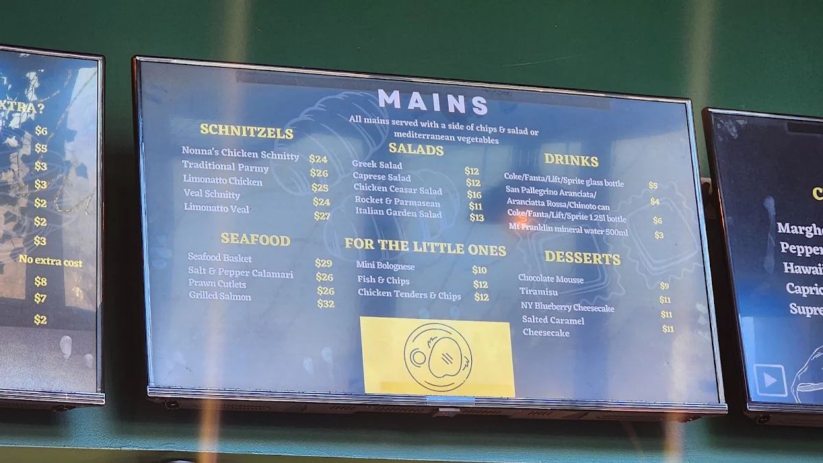 Menu, KNOT JUST PASTA