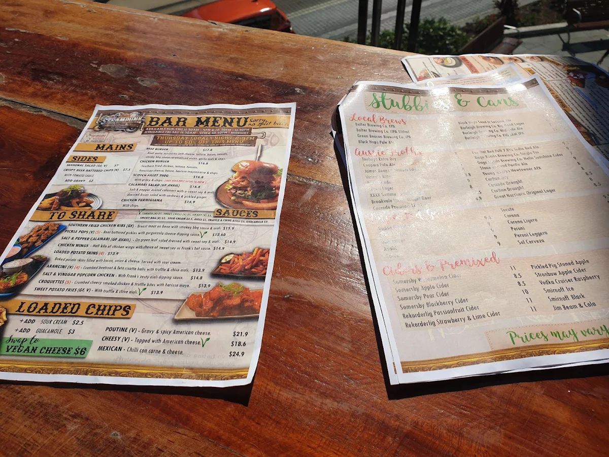 Menu, Cavill Lane Surfers Paradise