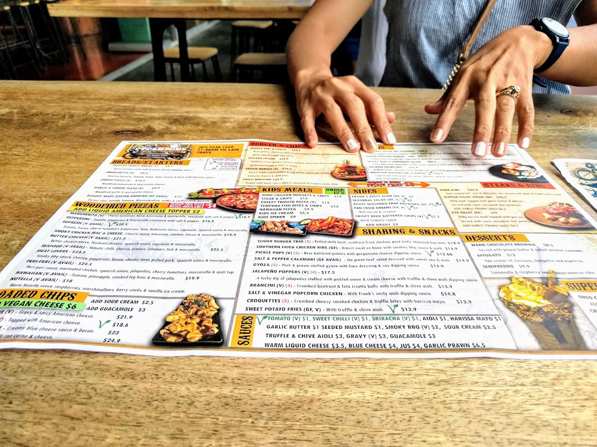 Menu, Cavill Lane Surfers Paradise