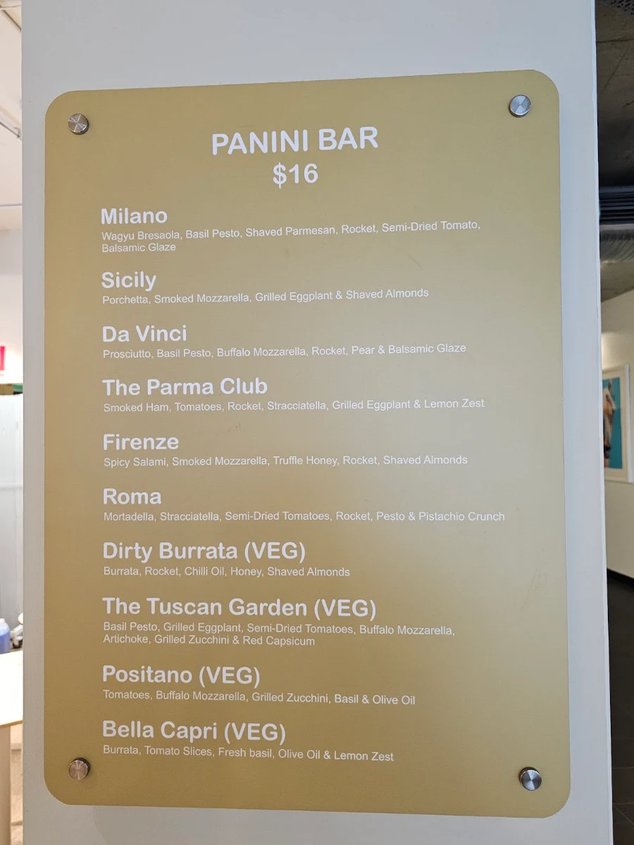 Menu, aamare cafe