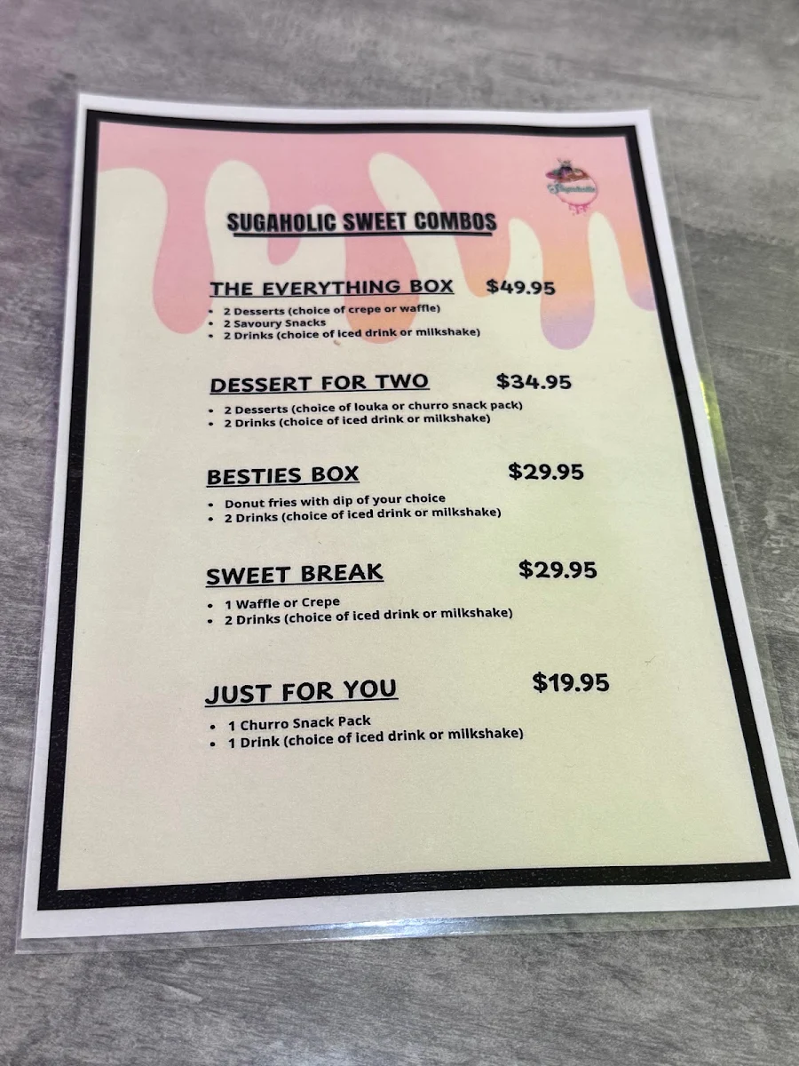 Menu, Sugaholic