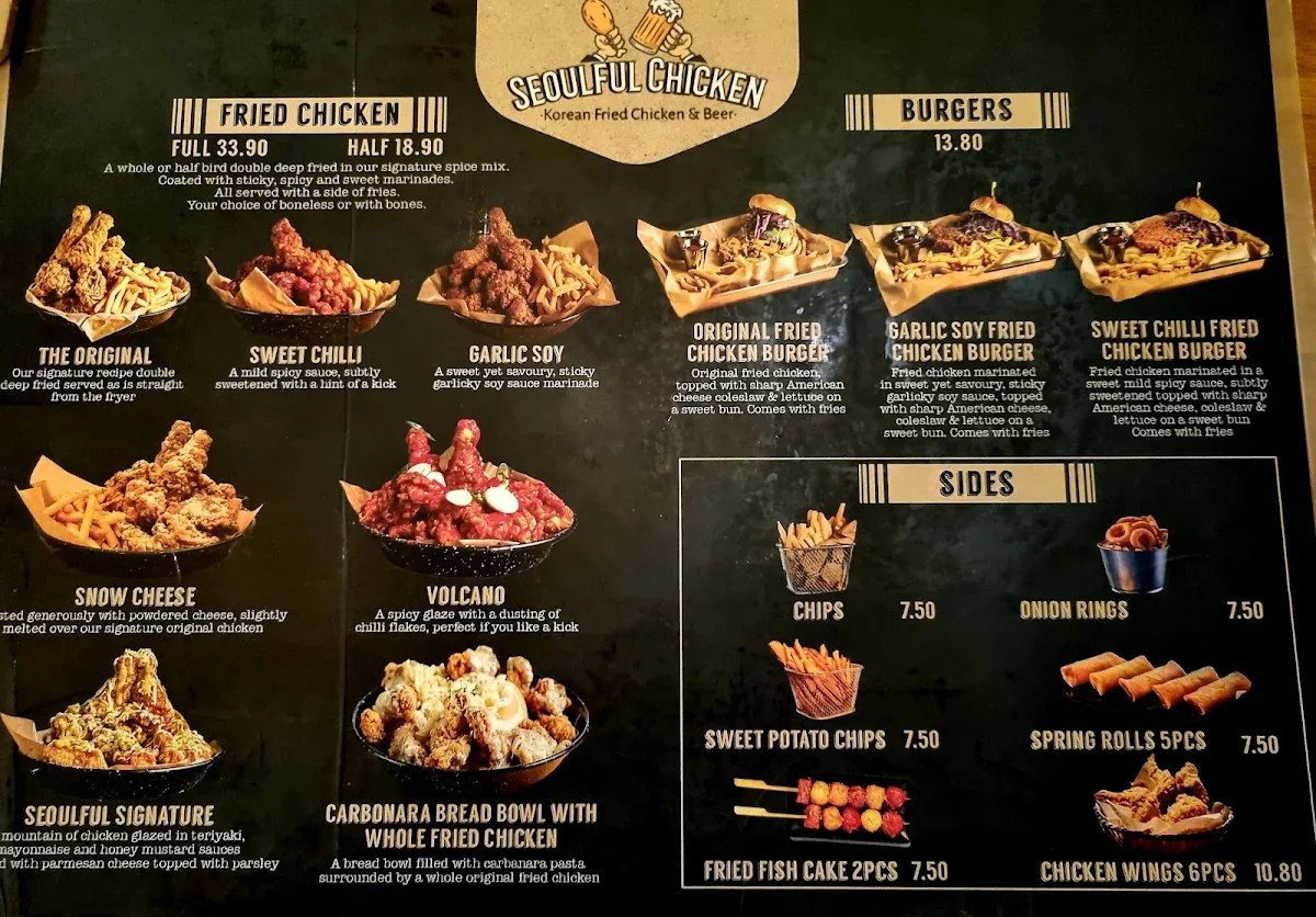 Menu, Seoulful Chicken