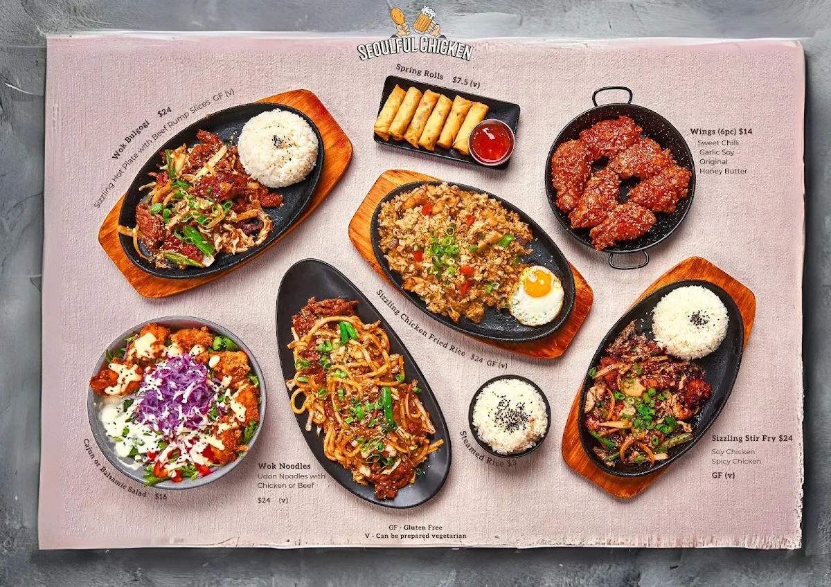 Menu, Seoulful Chicken