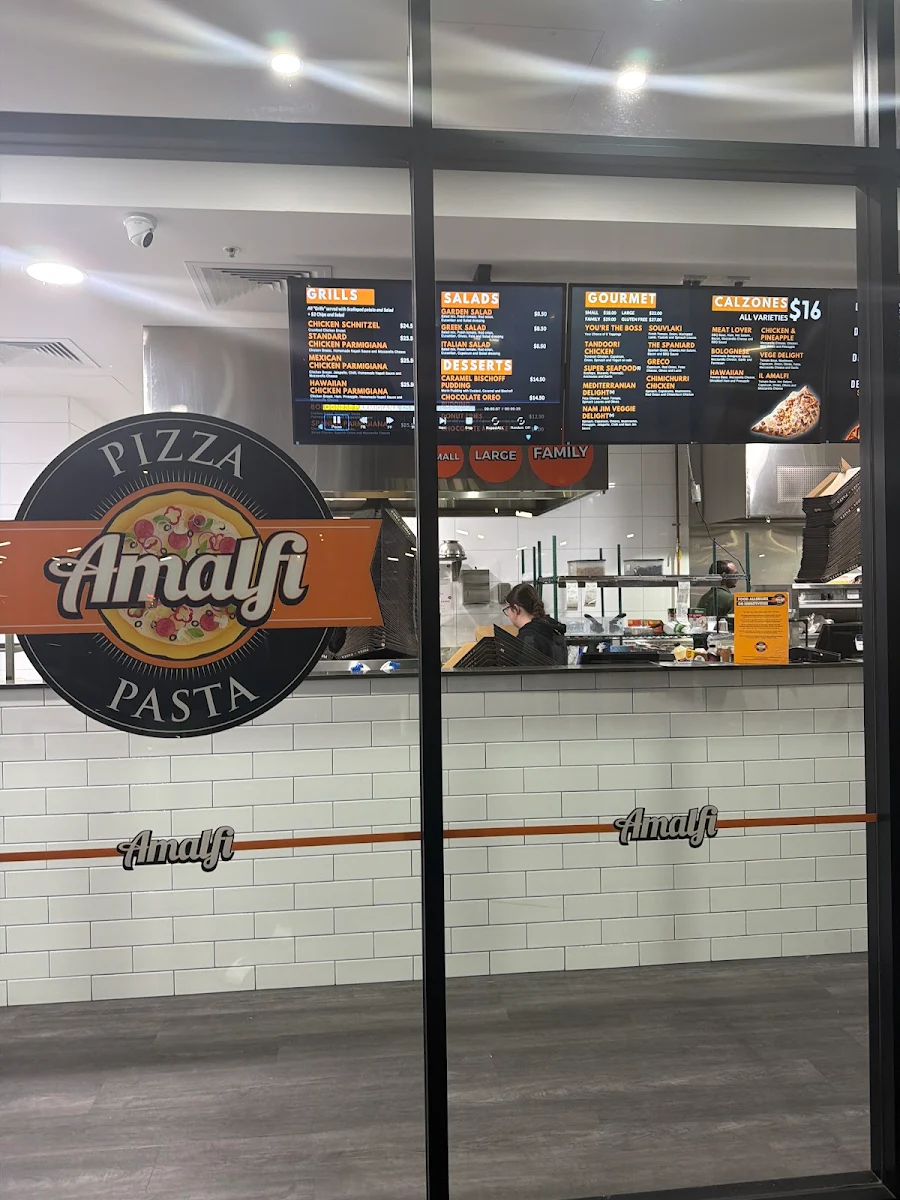 Menu, Amalfi Pizza & Pasta Goulburn