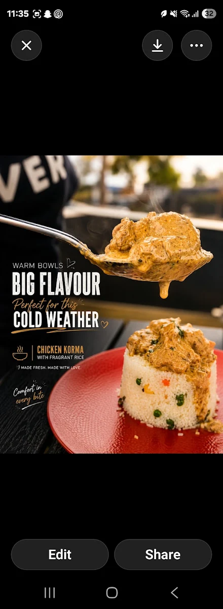 Menu, CJ’s Cafe and Takeaway