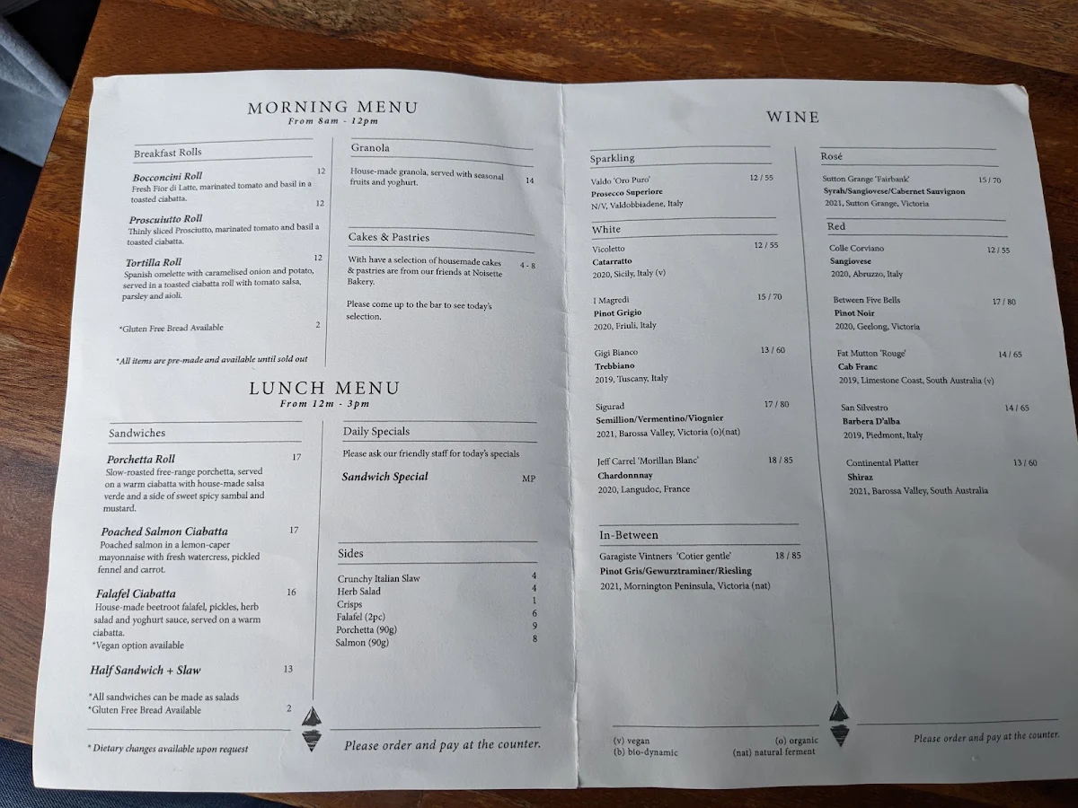 Menu, Heartattack and Vine