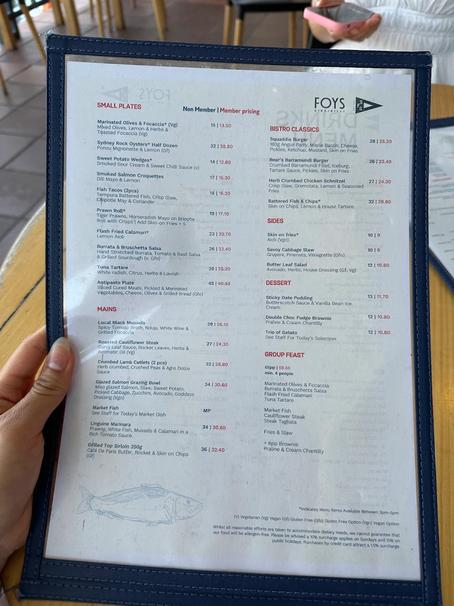 Menu, The Flying Bear