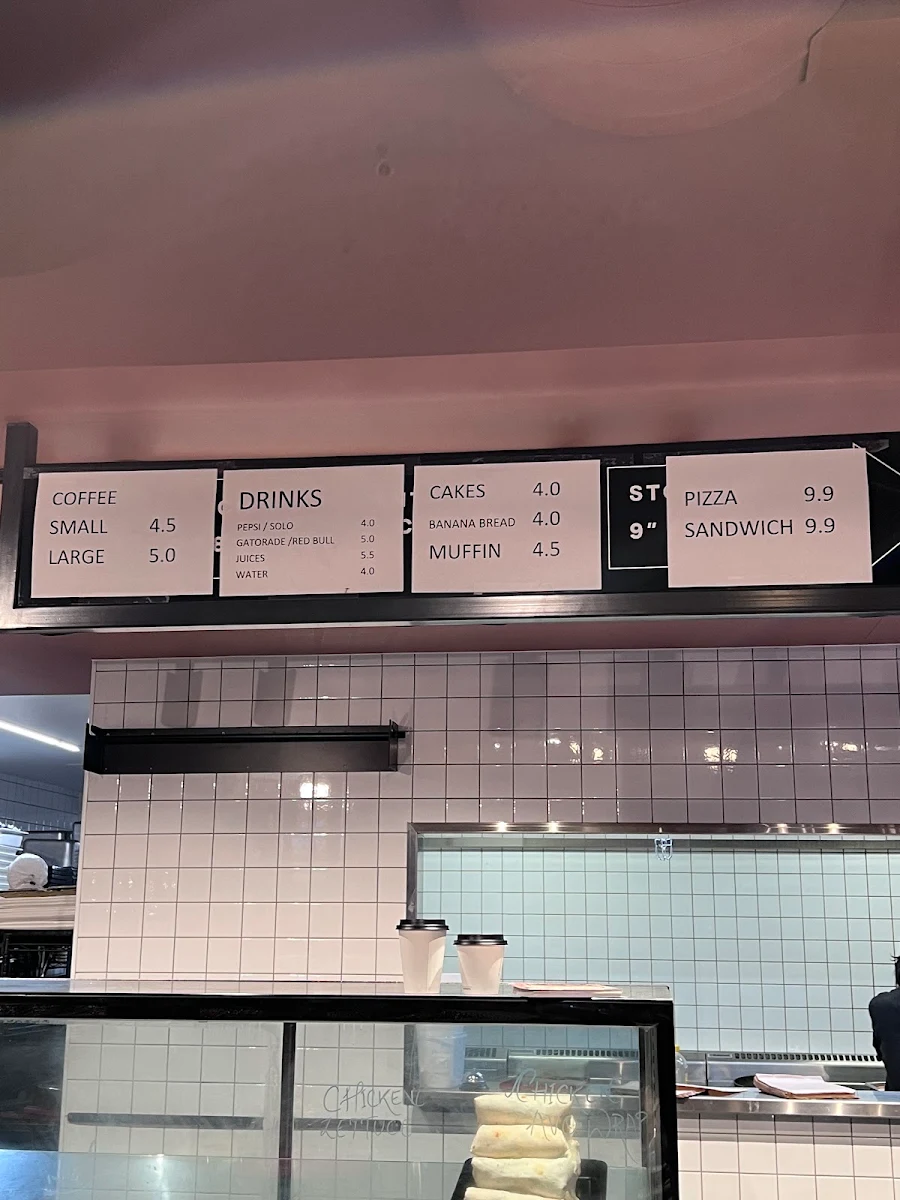 Menu, CANTO Caffe e Pizzeria