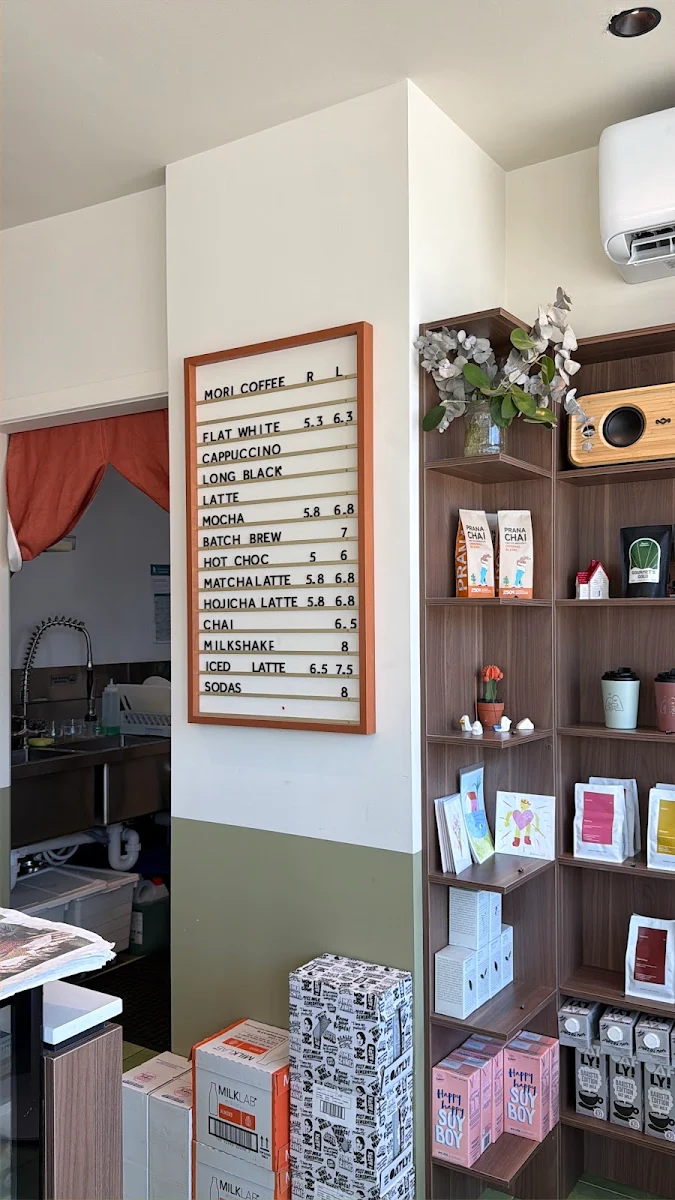 Menu, MORI Coffee Blackburn