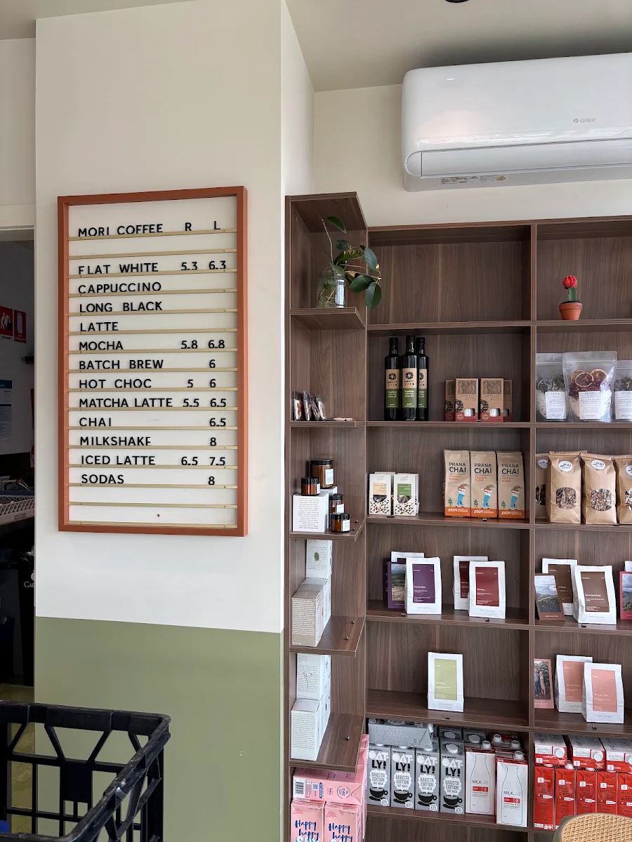 Menu, MORI Coffee Blackburn