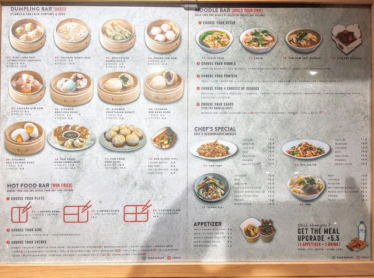 Menu, Mama Bao