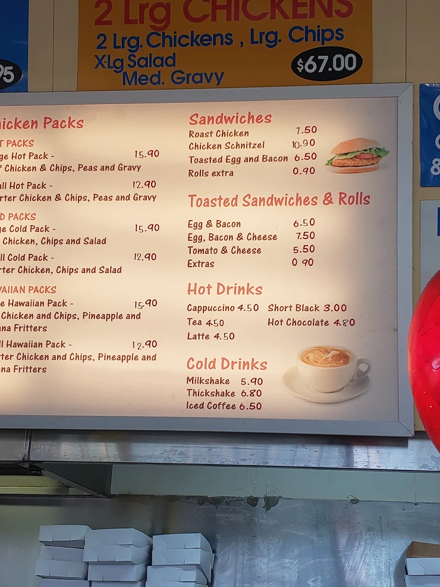 Menu, The Hot Spot Restaurant - Fish & Chips - Takeaway