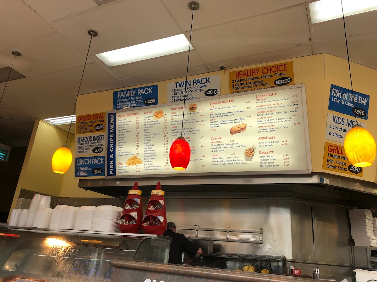 Menu, The Hot Spot Restaurant - Fish & Chips - Takeaway