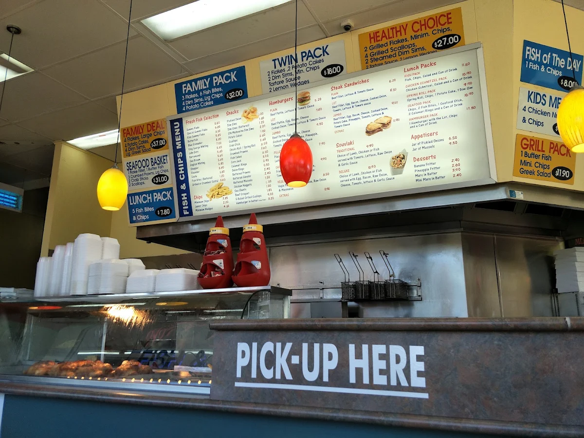 Menu, The Hot Spot Restaurant - Fish & Chips - Takeaway
