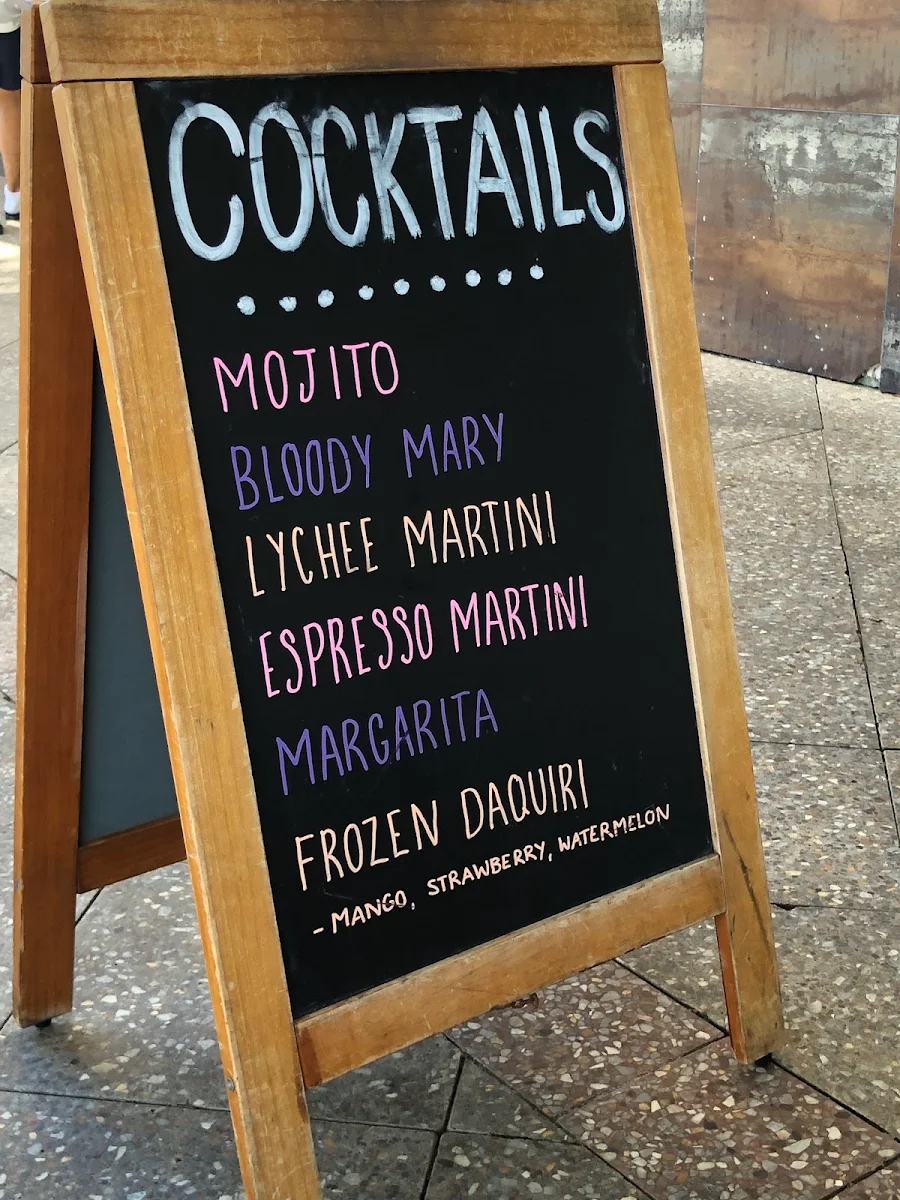 Menu, Island Time Espresso Bar