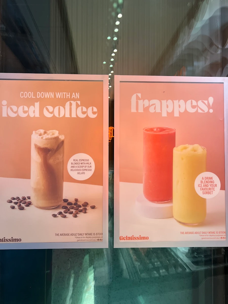 Menu, Gelatissimo Darling Quarter
