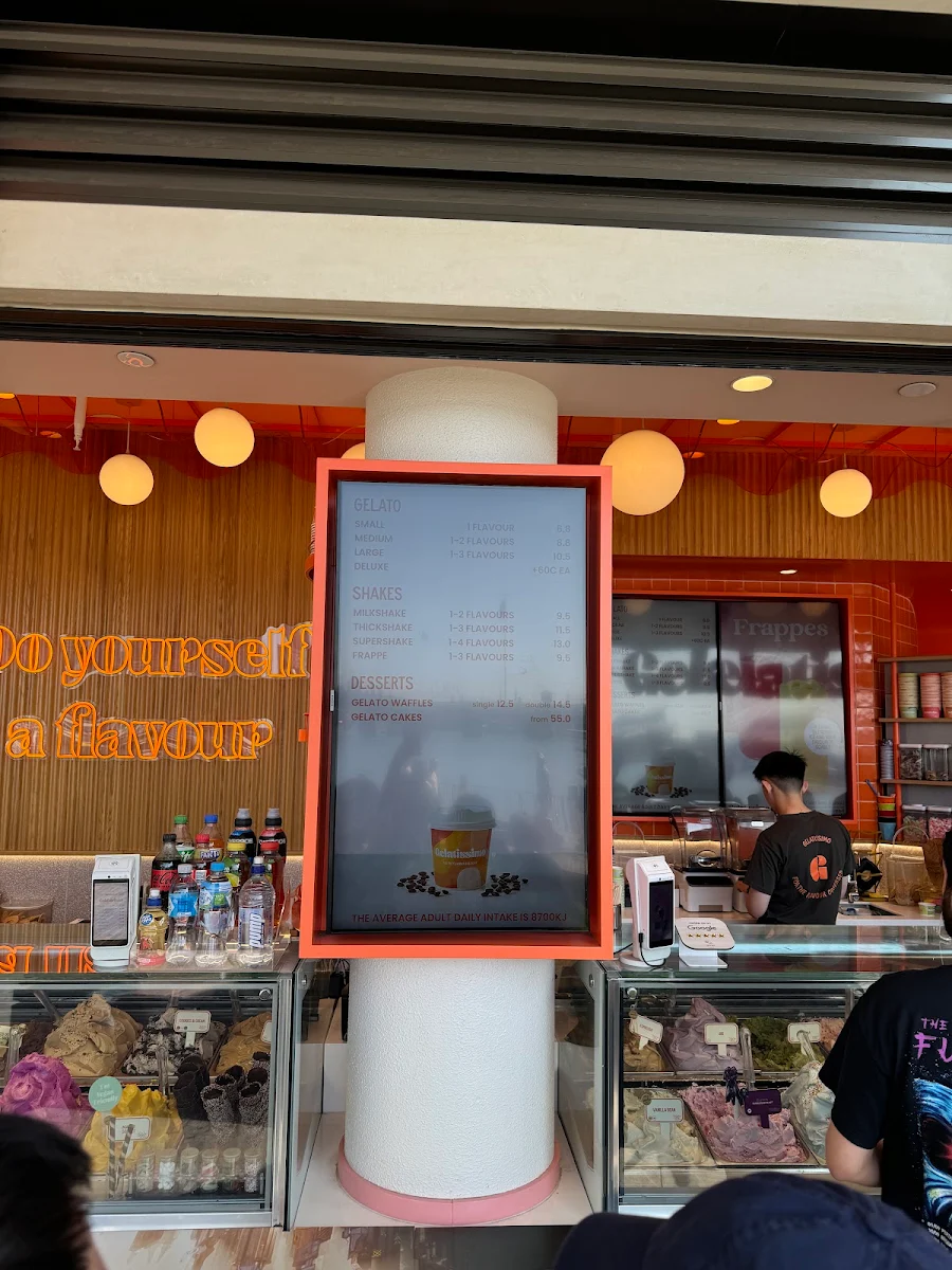 Menu, Gelatissimo Darling Quarter
