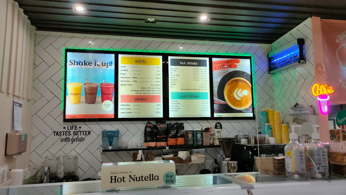 Menu, Gelatissimo Darling Quarter