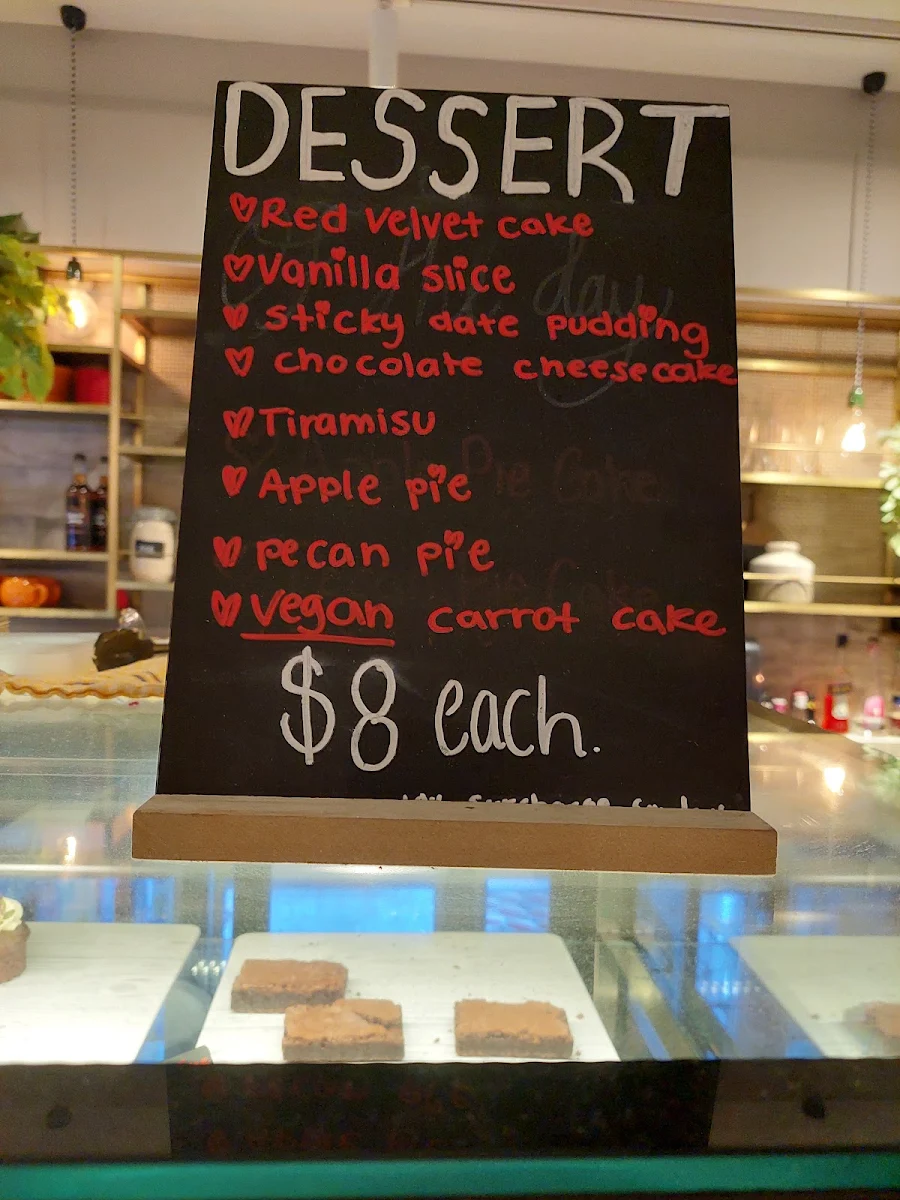 Menu, Golden Point Hotel