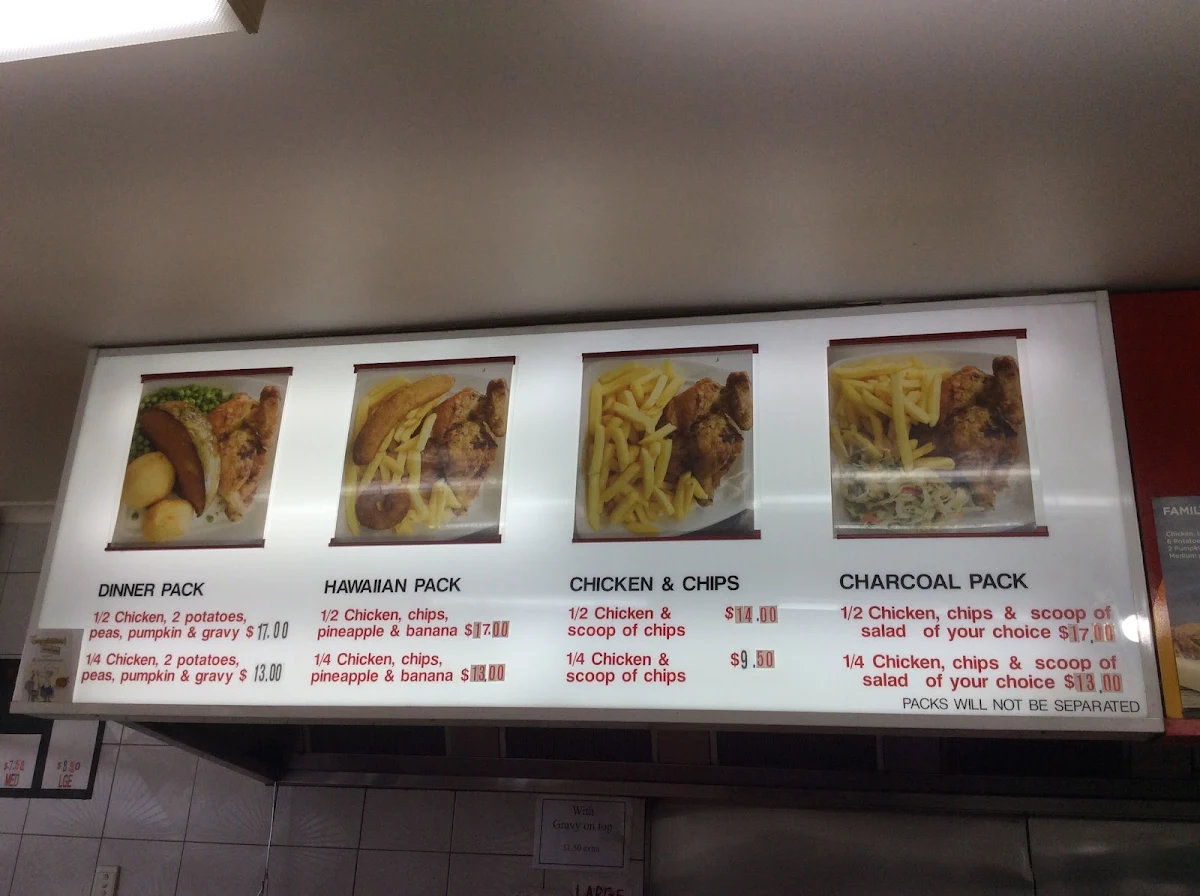 Menu, Brentford Square Charcoal Chicken