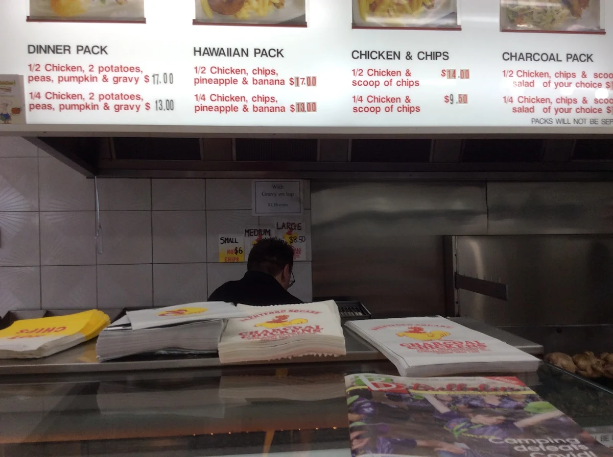 Menu, Brentford Square Charcoal Chicken