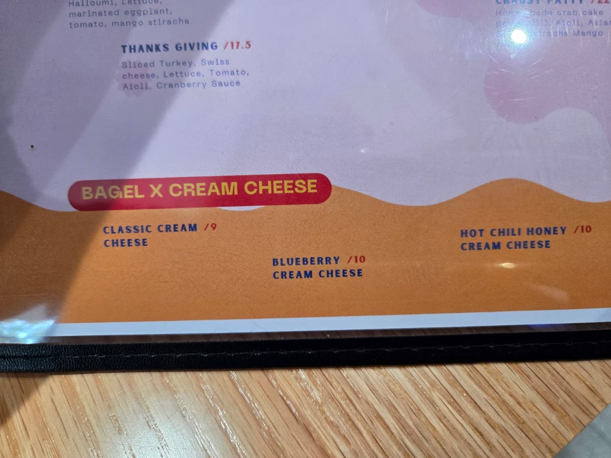 Menu, Suddenly. Surry hills.
