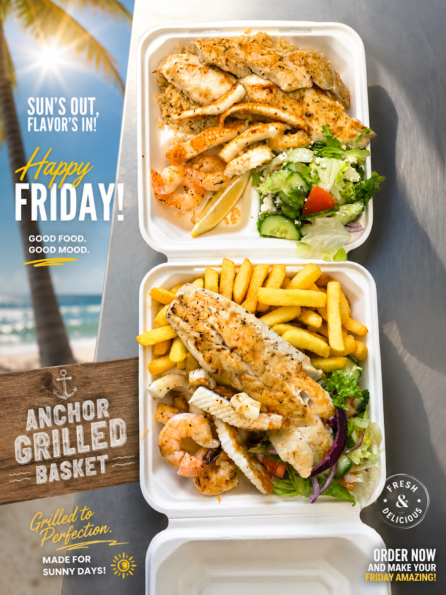 Menu, Anchor Fish and Chips-Watsonia