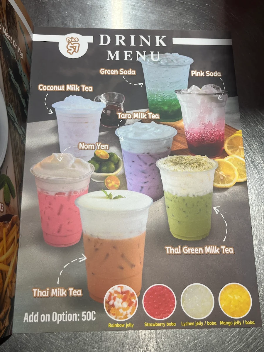Menu, Aumaè Mount Gambier