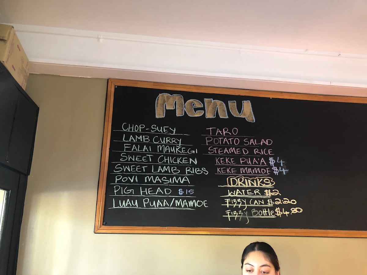 Menu, NJ POTO TAKEAWAY