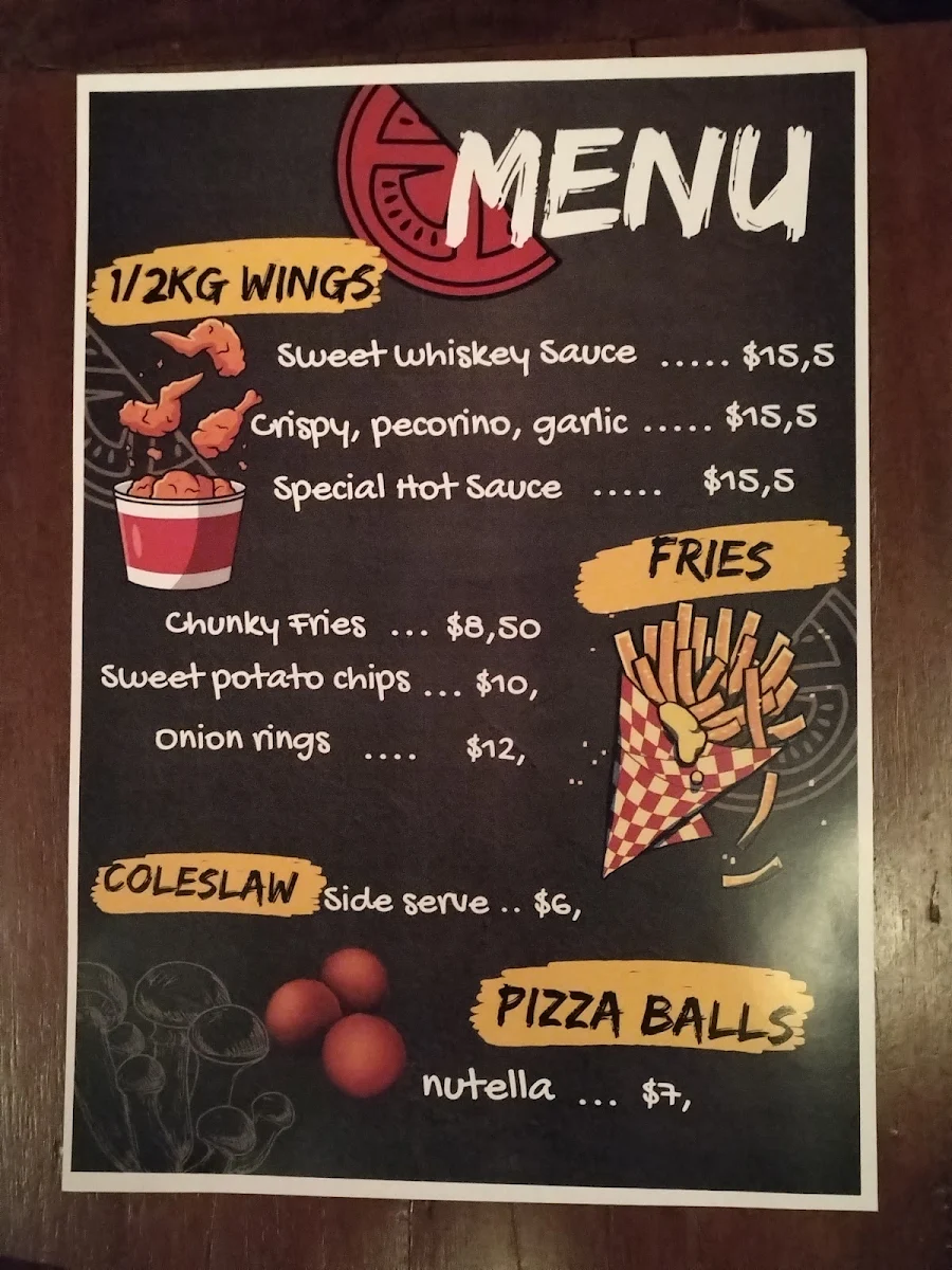 Menu, Bar 94 Club & Beer Garden