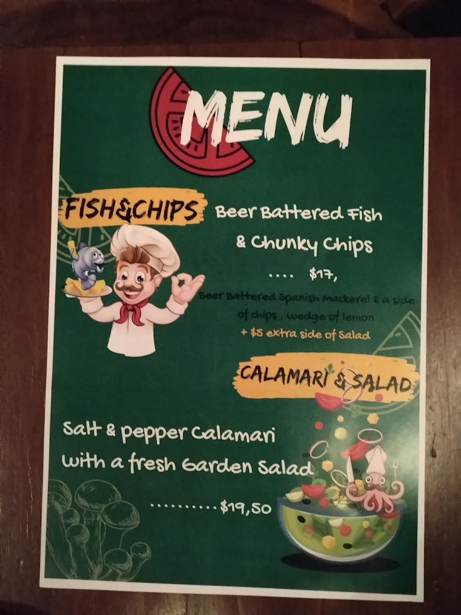 Menu, Bar 94 Club & Beer Garden